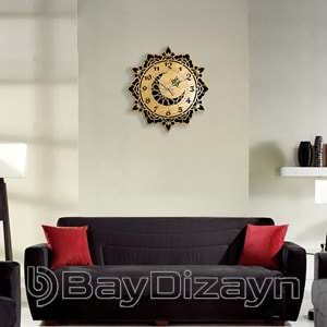 DES02 Ay Yıldız Altın 40X40